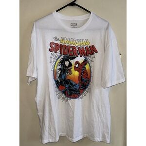 Spider-man Men T-Shirt XL Venom vs Amazing Circle Battle Retro Style
